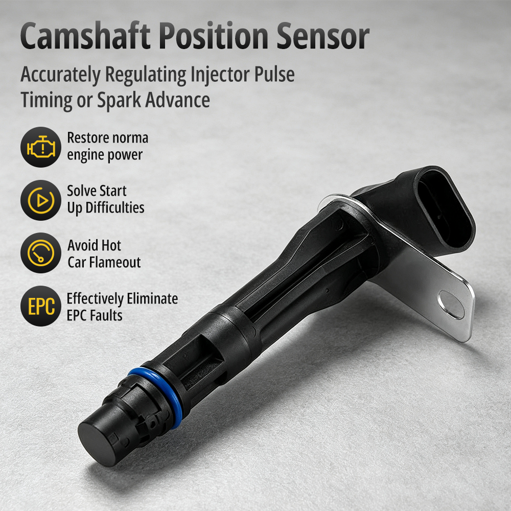 12561211 Camshaft Position Sensor Side Profile – Black Molded Housing Factory Mount