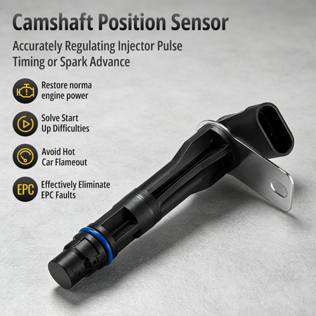 12561211 Camshaft Position Sensor Side Profile – Black Molded Housing Factory Mount