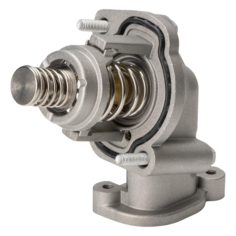 Vypart 12678784 direct replacement aluminum thermostat housing assembly, engineered to fix engine overheating and coolant leaks, restoring optimal performance for Cadillac CT5, Chevy Camaro, and GMC models.