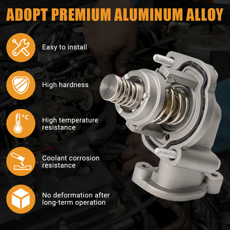Adopting premium aluminum alloy, the Vypart 12678784 thermostat housing offers high hardness, excellent heat resistance, and coolant corrosion resistance, ensuring no deformation and lasting durability for long-term engine operation.