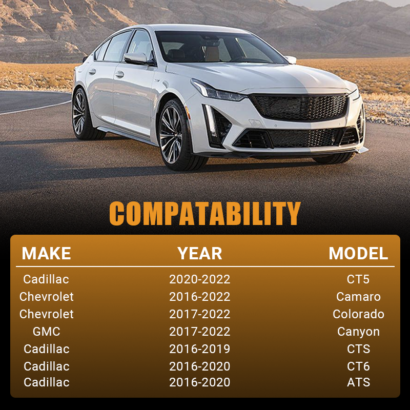 Perfectly compatible with 2016-2022 Cadillac CT5, CTS, CT6, ATS, Chevrolet Camaro, Colorado, and GMC Canyon models. Check this fitment guide before purchasing the Vypart 12678784 thermostat housing to ensure a perfect match.
