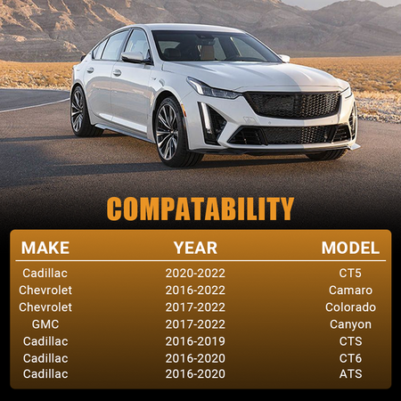 Perfectly compatible with 2016-2022 Cadillac CT5, CTS, CT6, ATS, Chevrolet Camaro, Colorado, and GMC Canyon models. Check this fitment guide before purchasing the Vypart 12678784 thermostat housing to ensure a perfect match.