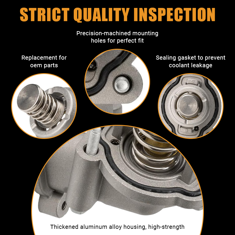 Precision-machined mounting holes ensure a perfect fit for OEM part 12678784. The thickened aluminum alloy housing and built-in sealing gasket prevent coolant leakage, guaranteeing reliable engine performance and easy installation.