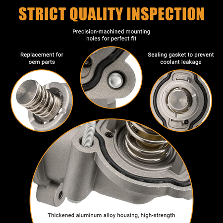 Precision-machined mounting holes ensure a perfect fit for OEM part 12678784. The thickened aluminum alloy housing and built-in sealing gasket prevent coolant leakage, guaranteeing reliable engine performance and easy installation.