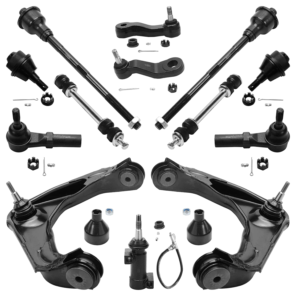 Vypart 13-piece front end suspension and steering rebuild kit for 2001-2010 Chevy Silverado and GMC Sierra HD trucks