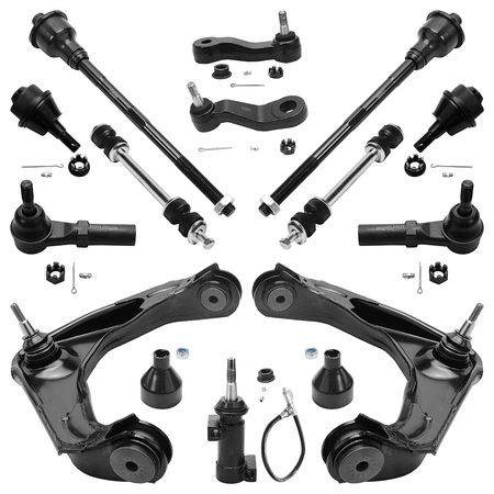 Vypart 13-piece front end suspension and steering rebuild kit for 2001-2010 Chevy Silverado and GMC Sierra HD trucks