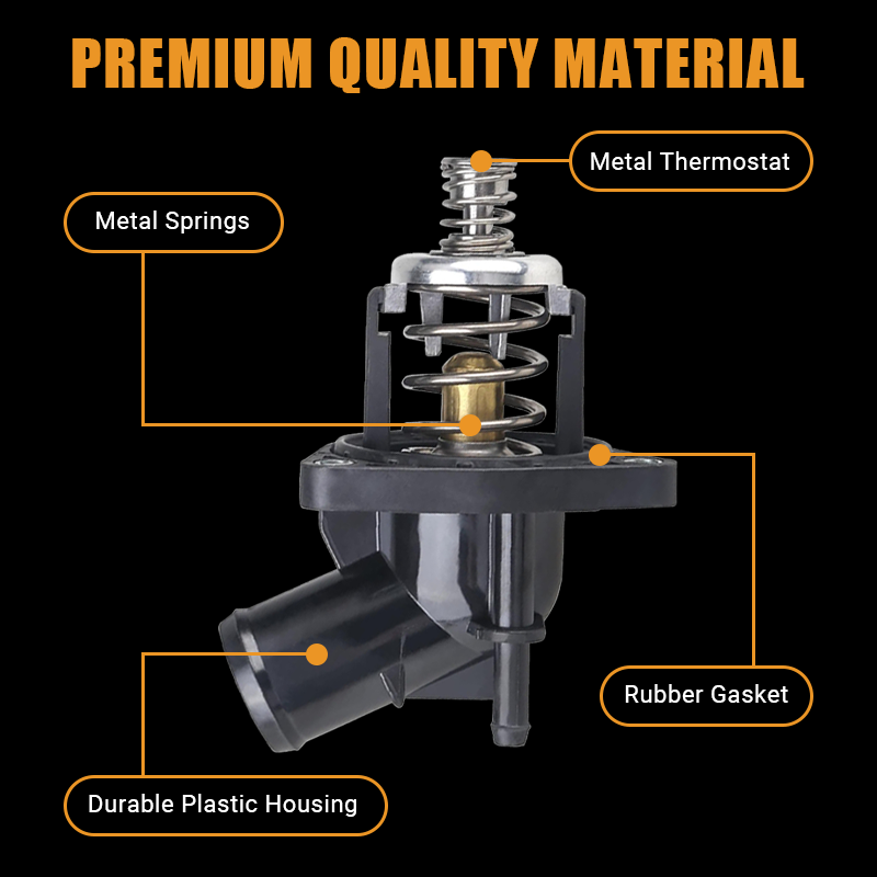 Built with premium materials including a durable plastic housing, high-strength metal springs, a reliable metal thermostat, and a rubber gasket, the Vypart 15-11125 ensures long-lasting performance and leak-free operation.