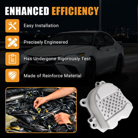 Precisely engineered and rigorously tested using reinforced materials, the Vypart electric water pump features an easy installation process while significantly enhancing cooling efficiency to prevent serious engine damage.