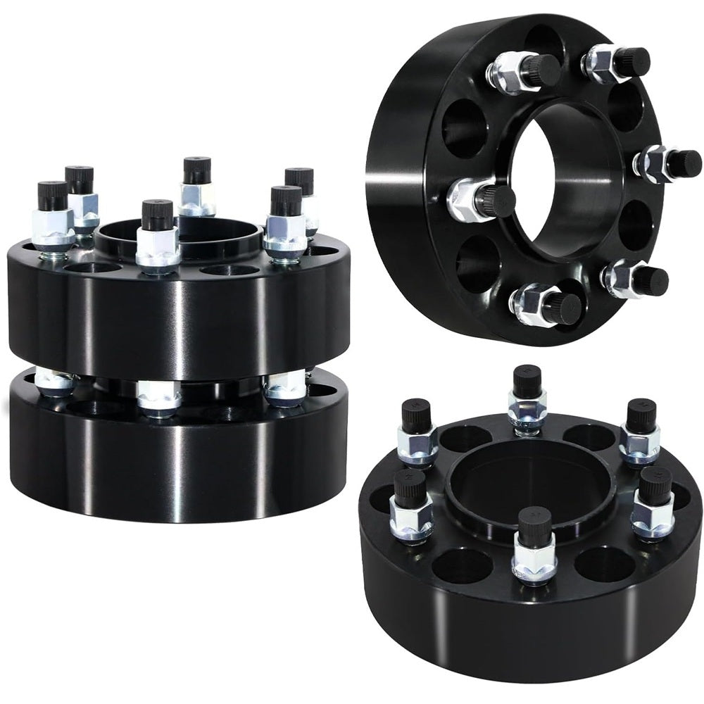 Vypart 2.0 inch thick wheel spacers with 6x5.5 (6x139.7mm) bolt pattern, M14x1.5 thread pitch, 78.1mm hub bore, set of 4