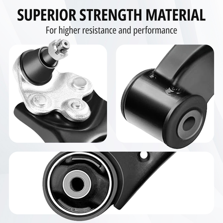Vypart front inner tie rod ends EV800246 and outer tie rod ends ES800373 ES800374 for 2006-2011 Honda Civic