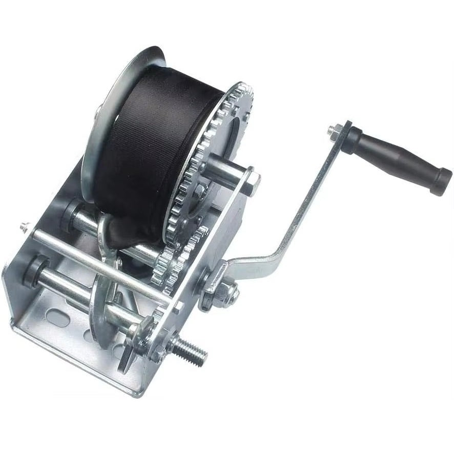 Vypart 3500 lbs capacity hand crank winch for trailer, boat, RV, ATV, truck, and jet ski towing