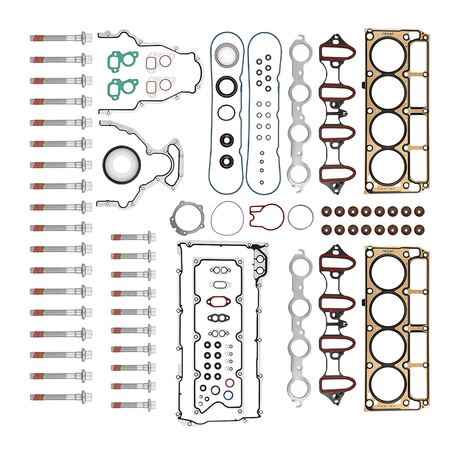Vypart 5.3L Full Cylinder Head Gasket Set with ES72220 Bolts Kit for Chevy GMC Cadillac Buick 2004-2014
