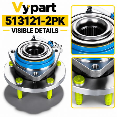 Vypart 513121-2PK wheel hub bearing assembly, bearing and mounting details