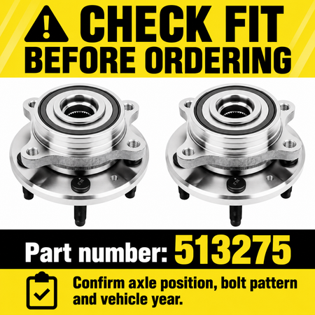Vypart 513275-2PK wheel hub bearing assemblies, part number and mounting fit check