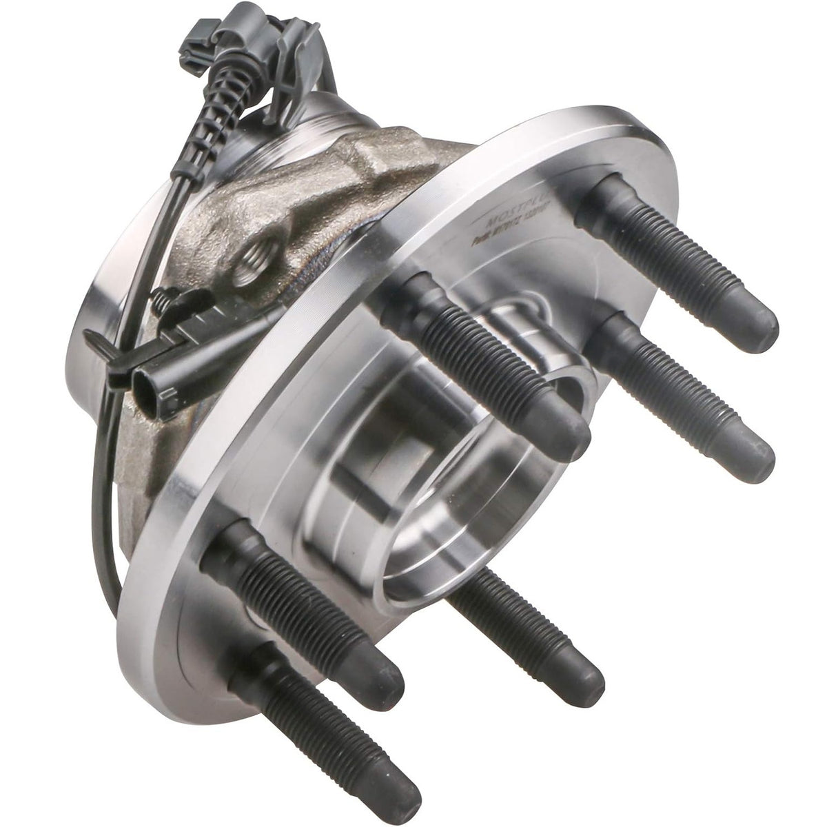 Vypart 515096 wheel hub bearing assembly, angled view with wheel studs
