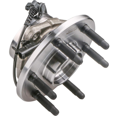 Vypart 515096 wheel hub bearing assembly, angled view with wheel studs