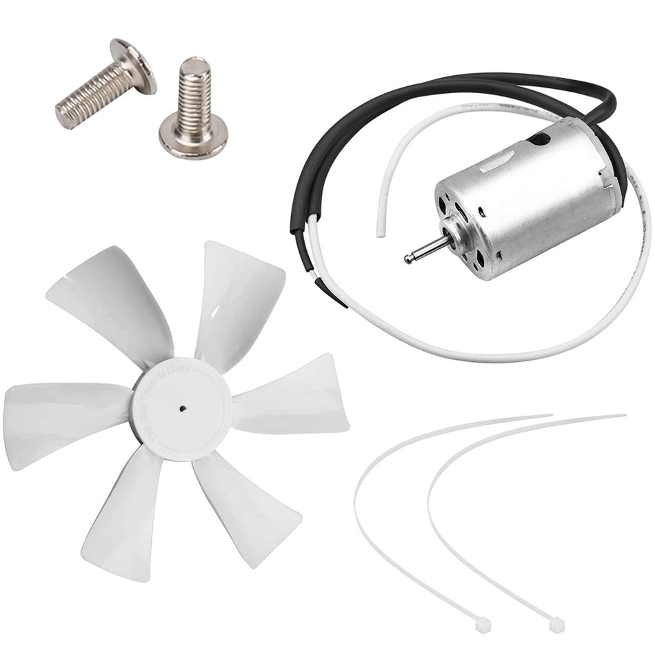 Complete Vypart 6-inch RV bathroom vent fan unit with 12V motor, designed for efficient air exhaust and circulation