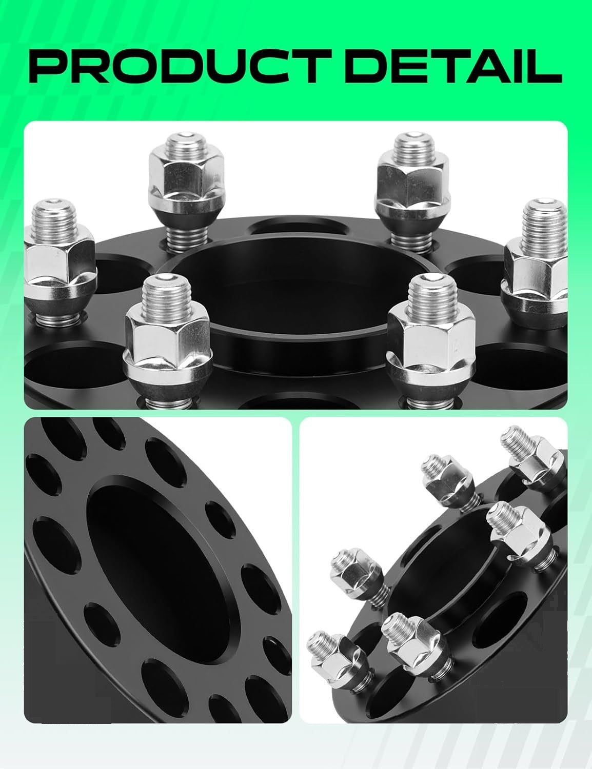 Vypart hub-centric spacer properly installed on a Ford F-150 wheel hub (6x135mm pattern)