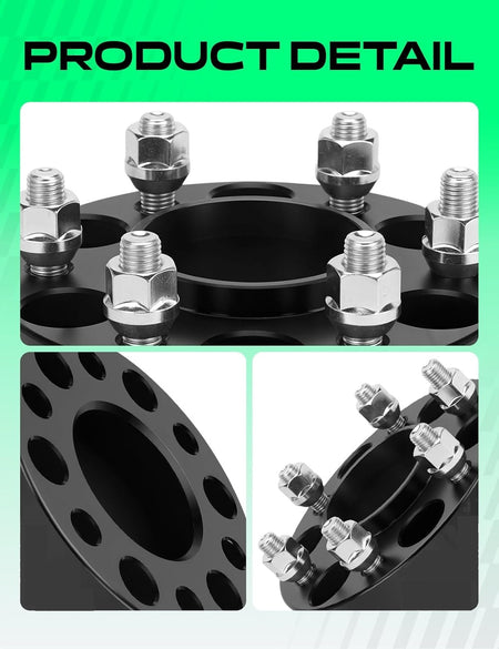 Vypart hub-centric spacer properly installed on a Ford F-150 wheel hub (6x135mm pattern)