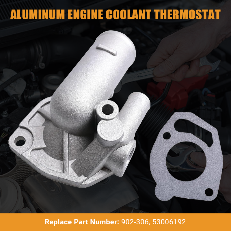 Vypart 902-306 thermostat housing with broad OEM interchange compatibility (including 902-306 and 53006192), ensuring a precise, hassle-free fit and restoring optimal engine temperature control for your Jeep.