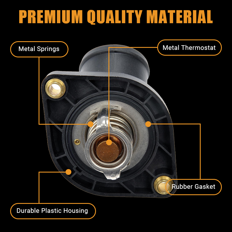Built with premium materials including a durable plastic housing, high-strength metal springs, a reliable metal thermostat, and a rubber gasket, the Vypart 902-3312 ensures long-lasting performance and leak-free operation