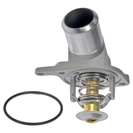 Vypart 902-700 direct replacement thermostat housing with gasket, engineered to fix engine overheating, coolant leaks, and poor fuel economy for Chevrolet, GMC, and Cadillac V8 models.