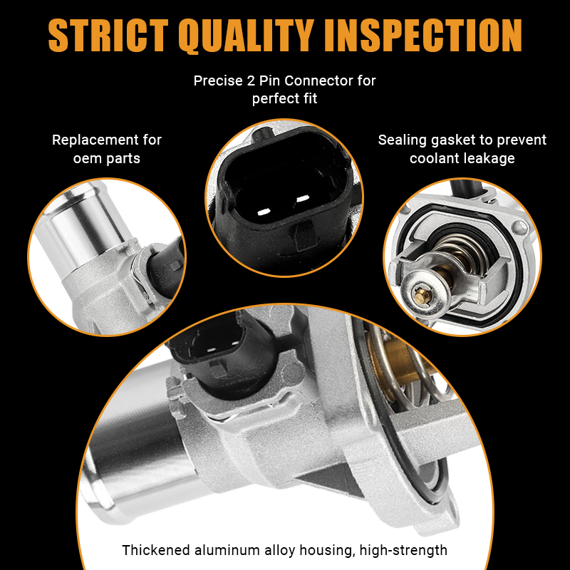Precision-machined mounting holes ensure a perfect fit for OEM part 902-821. The thickened aluminum alloy housing, exact 2-pin connector, and sealing gasket prevent coolant leakage and guarantee reliable engine performance
