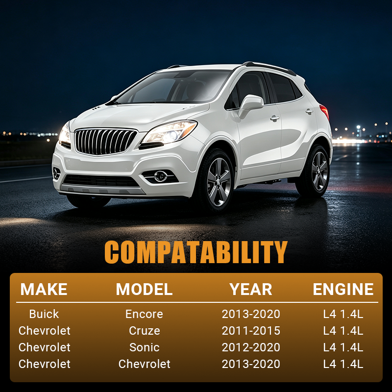 Perfectly compatible with 2011-2020 Buick Encore, Chevrolet Cruze, Sonic, and Chevrolet 1.4L L4 models. Check this fitment guide before purchasing the Vypart 902-846 thermostat housing kit to ensure a perfect match.