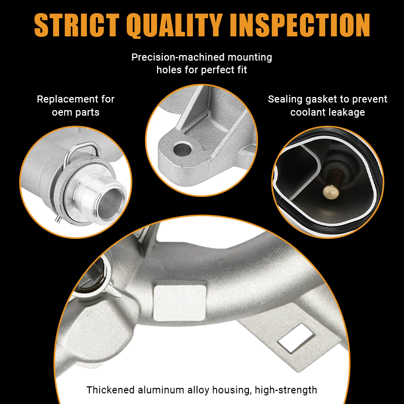 Precision-machined mounting holes ensure a perfect fit for OEM part 902-846. The thickened aluminum alloy housing and sealing gasket prevent coolant leakage, guaranteeing reliable engine performance and easy installation.