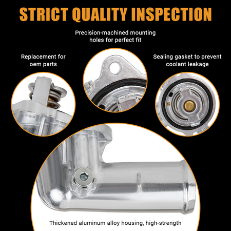 Precision-machined mounting holes ensure a perfect fit for OEM part 902-852, 5184651AG, and 5184651AH. The thickened aluminum alloy housing and sealing gasket prevent coolant leakage and guarantee reliable performance.