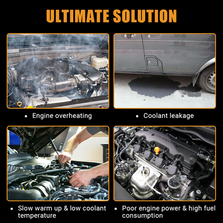 Solve engine overheating, coolant leakage, slow warm-up, and poor engine power with the Vypart 902-852 thermostat housing. Replacing your faulty factory part restores fuel efficiency and protects your Dodge or Jeep engine.
