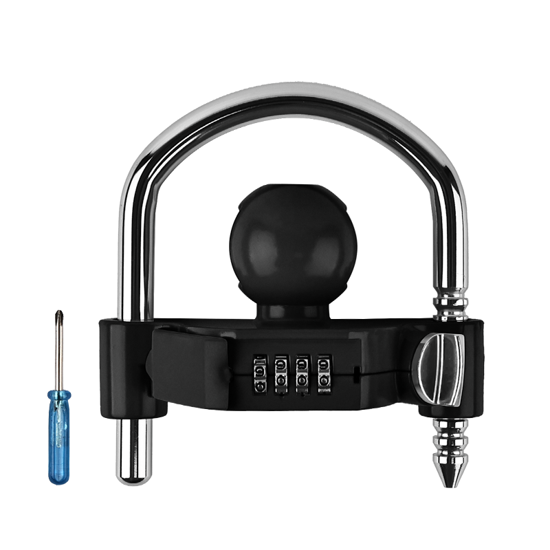 Vypart Black 4-digit Combination Lock for Trailer Hitch, main product image