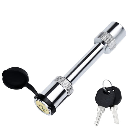 Vypart Bone Style Locking 5/8" Trailer Hitch Pin Assembly with 2 keys for secure towing