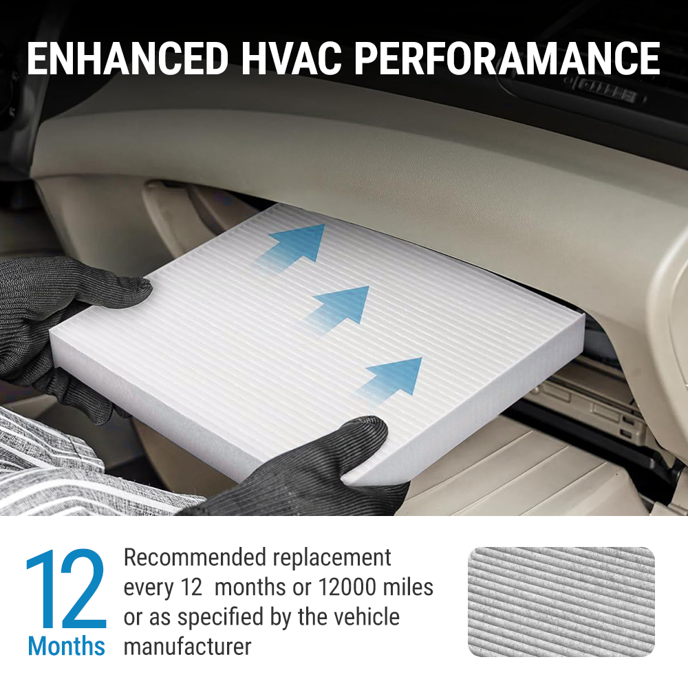 Simple installation guide for the Vypart CAF160S-160 cabin air filter in a vehicle