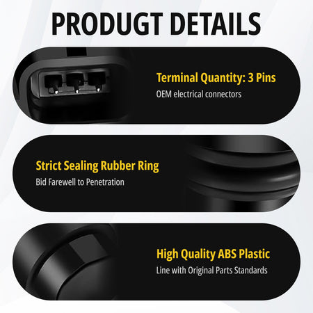 Vypart Camshaft Position Sensor Product Details – 3-Pin OEM Electrical Connector, Strict Sealing Rubber Ring, High Quality ABS Plastic Housing