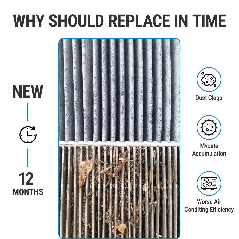 Compatibility chart for Vypart CF11966 air filter, listing compatible car models and installation guide