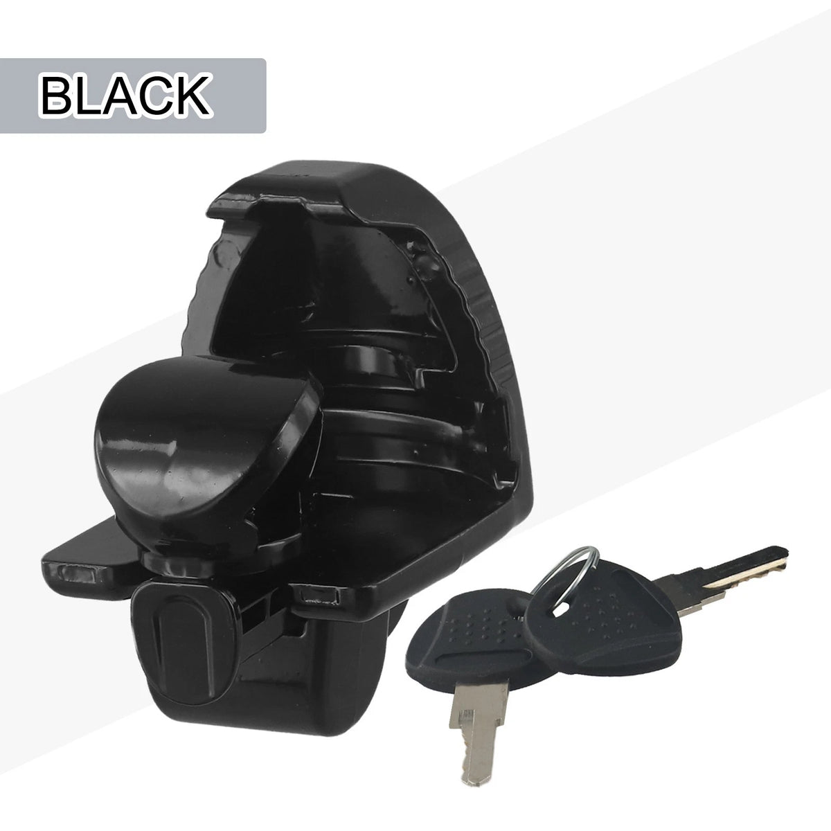 Size comparison image of the Vypart coupler lock next to a coin, showing its compact yet sturdy dimensions