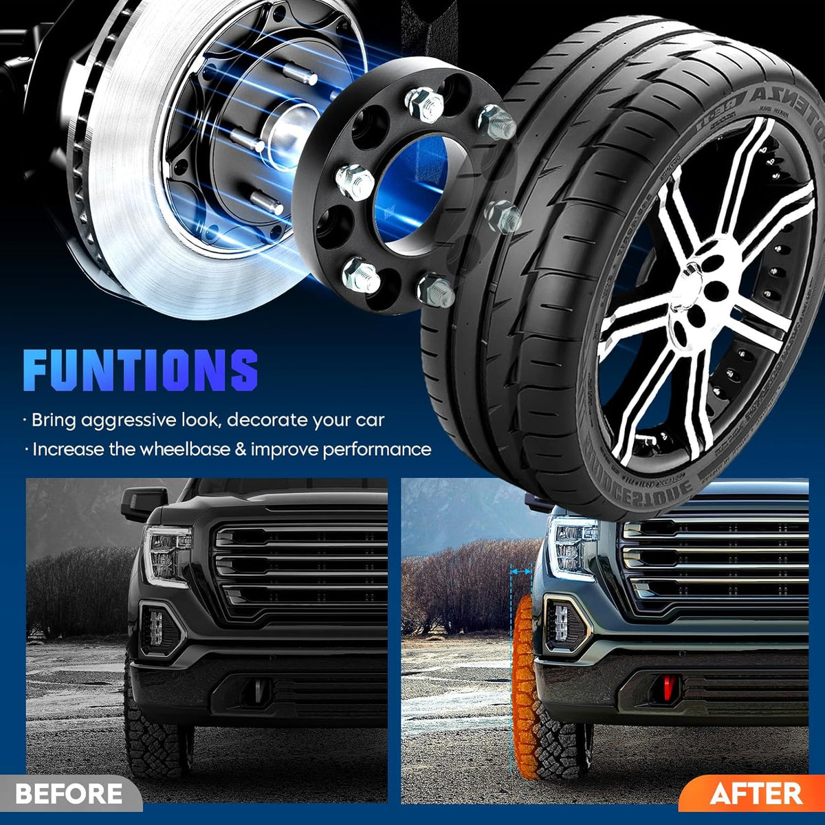 Comparison image between a Vypart forged aluminum adapter and a generic cast aluminum spacer, emphasizing the strength and grain structure difference