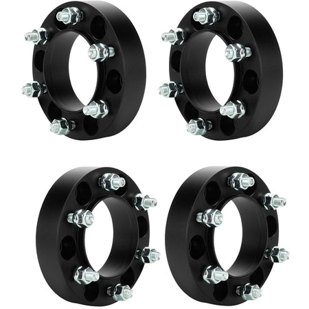 Complete 4-piece set of Vypart 1.5-inch thick forged wheel spacers with 6x5.5 (6x139.7mm) bolt pattern, presented in premium packaging