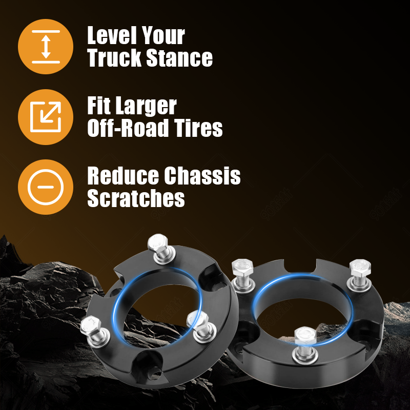 Suspension upgrade advantages: improved ground clearance, aggressive styling, corrosion resistance and safe extreme off-road driving performance