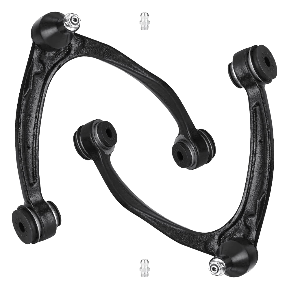 Vypart front upper control arm pair with pre-assembled ball joints for 2007-2017 Cadillac Escalade, Tahoe, and Yukon