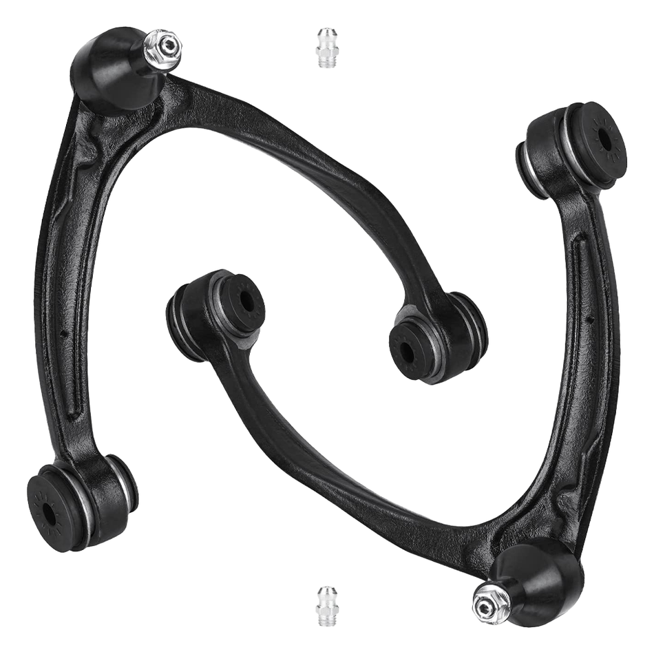 Vypart front upper control arm pair with pre-assembled ball joints for 2007-2017 Cadillac Escalade, Tahoe, and Yukon