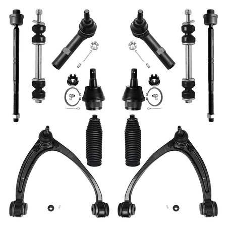 Vypart front upper control arm pair with pre-assembled ball joints for 2007-2016 Silverado, Tahoe, and Sierra 1500