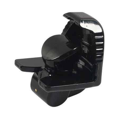 Side view highlighting the robust heavy-duty metal construction and welding of the Vypart coupler lock