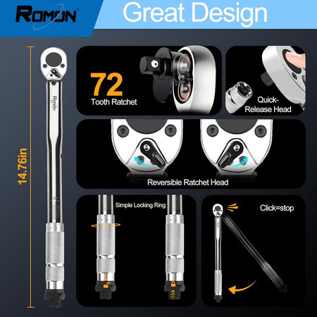 Extreme close-up of the torque scale window, emphasizing the clear ft.lb and Nm markings and the ±4% high precision certification