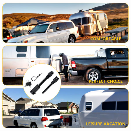 Vypart complete locking hitch pin kit packaging, includes both pin sizes, keys, and documentation