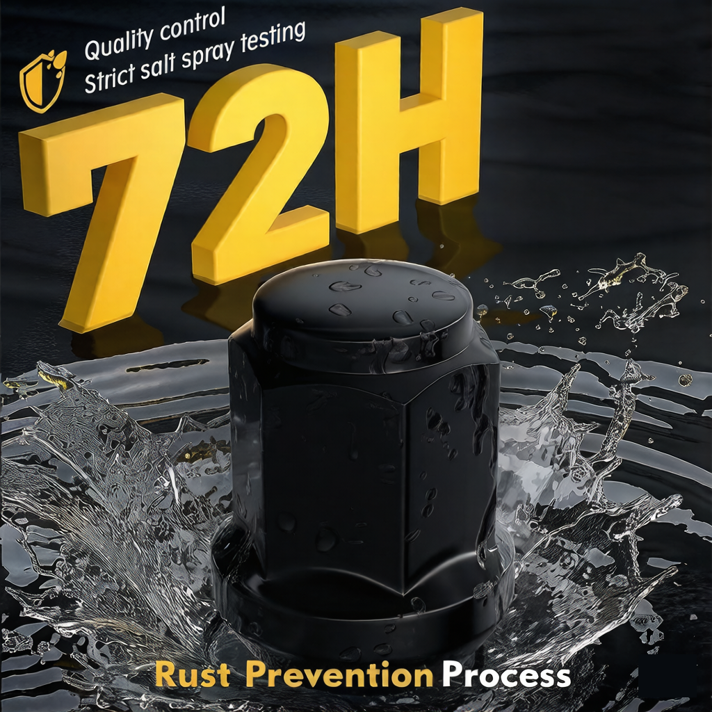 Vypart lug nut rust resistance test in moist environment