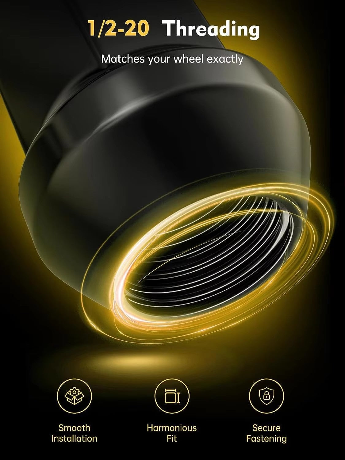 Vypart 1/2-20 lug nut smooth installation