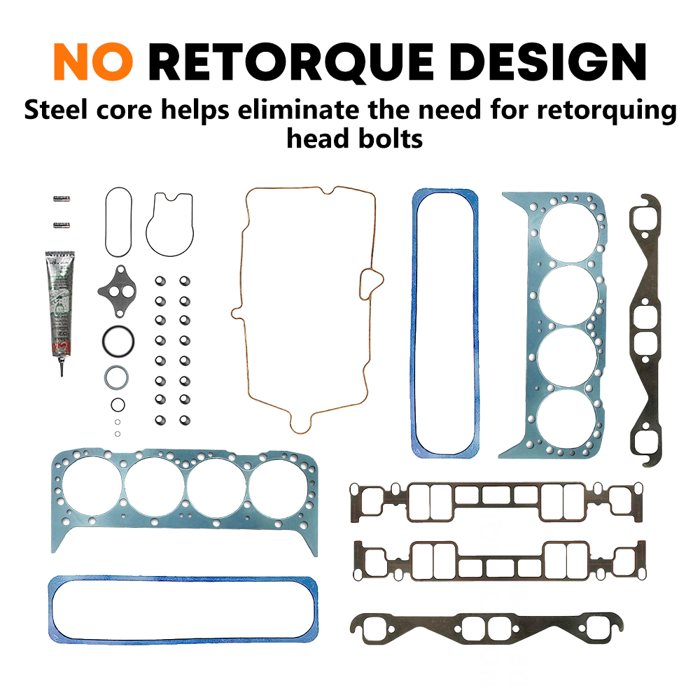 PT-16 Cylinder Head Gasket Set Components - OEM Replacement for Chevrolet GMC