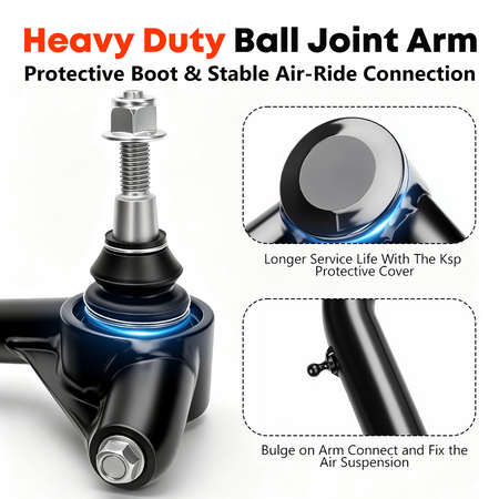 Vypart 1.25 inch DOM steel tubular upper control arm MIG welded construction for 2009-2024 Ram 1500
